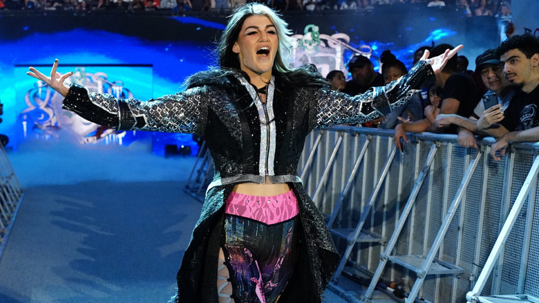 Blair Davenport makes her entrance