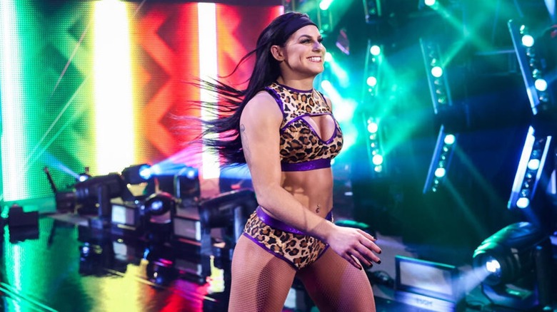 Dani Palmer makes her entrance