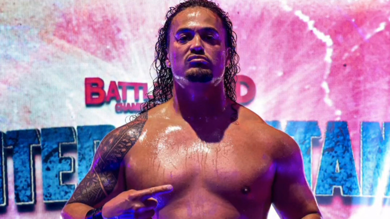 Lance Anoa'i at a wrestling show