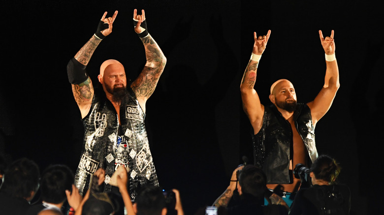 Luke Gallows and Karl Anderson make their entrance