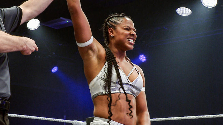Kali Armstrong, the current EVOLVE Women's Champion