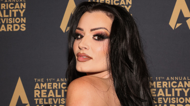 Saraya on the red carpet