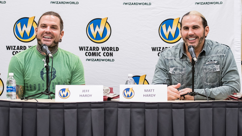 Jeff and Matt Hardy are smiling