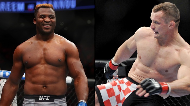 [Left] Francis Ngannou and Mirko Cro Cop [Right]