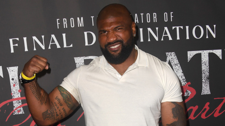 Rampage Jackson posing