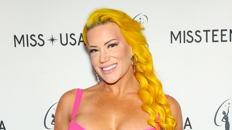 Taya Valkyrie at a Miss USA event