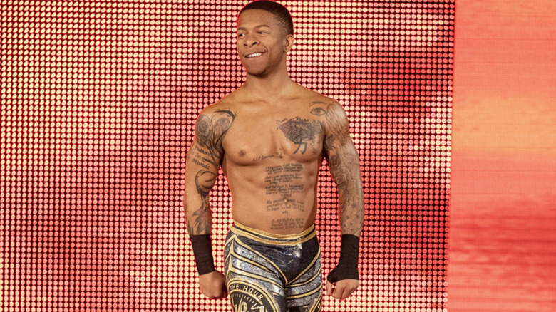 Lio Rush makes his entrance