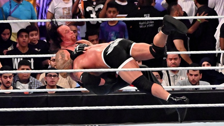 Goldberg spears The Undertaker 