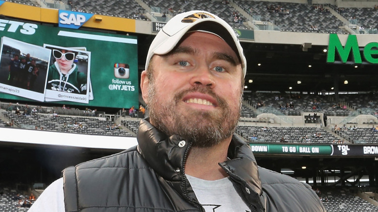 Gene Snitsky attends the Cleveland Browns vs New York Jets game