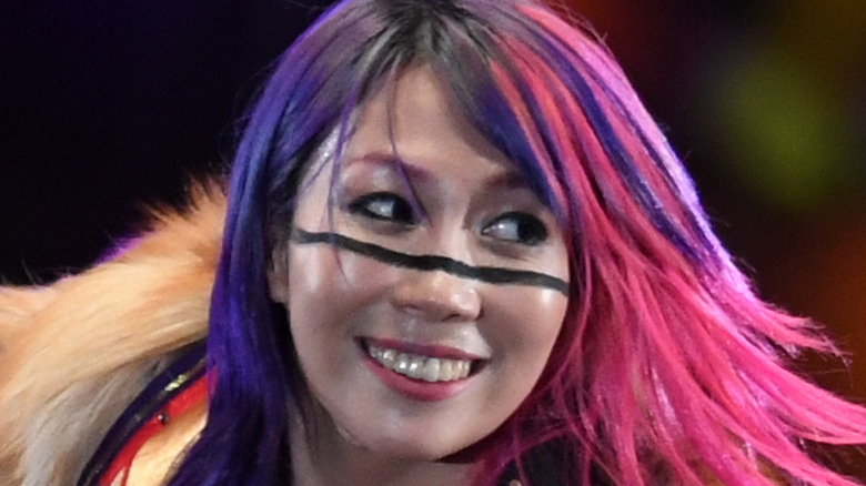 Asuka smiling