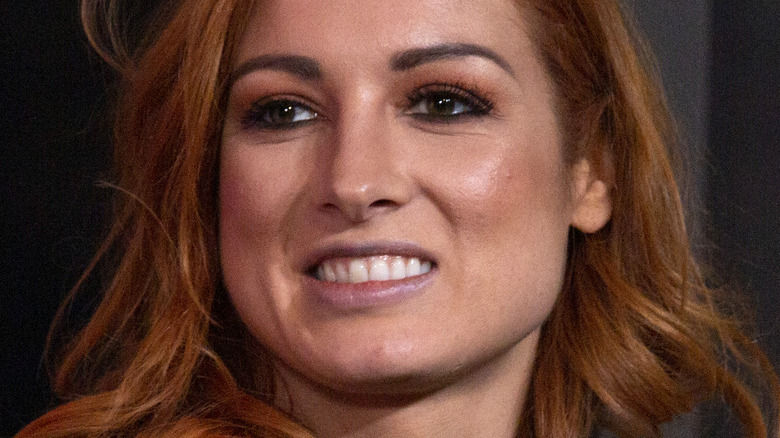 Becky Lynch smiles