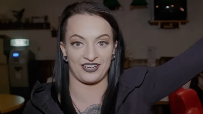 Ruby Riott points up