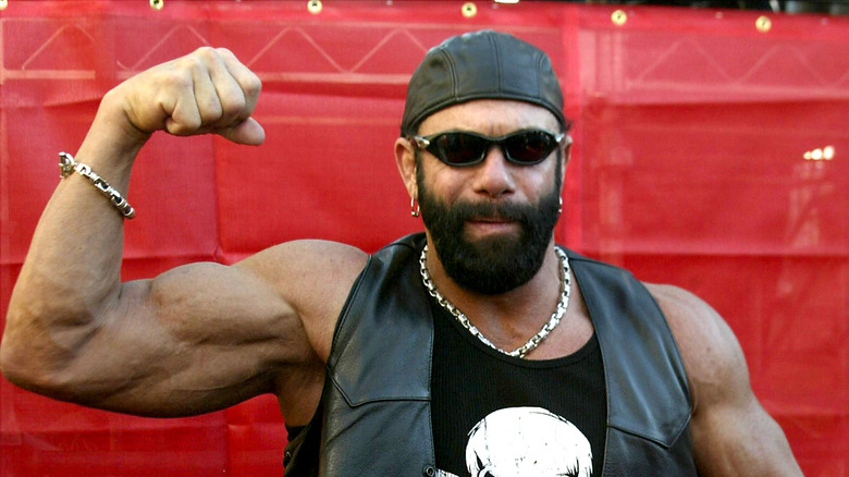 Randy Savage flexes
