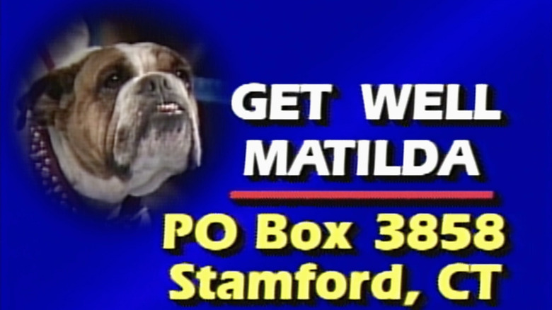 "Get Well Matilda" graphic
