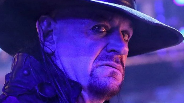 The Undertaker looking back