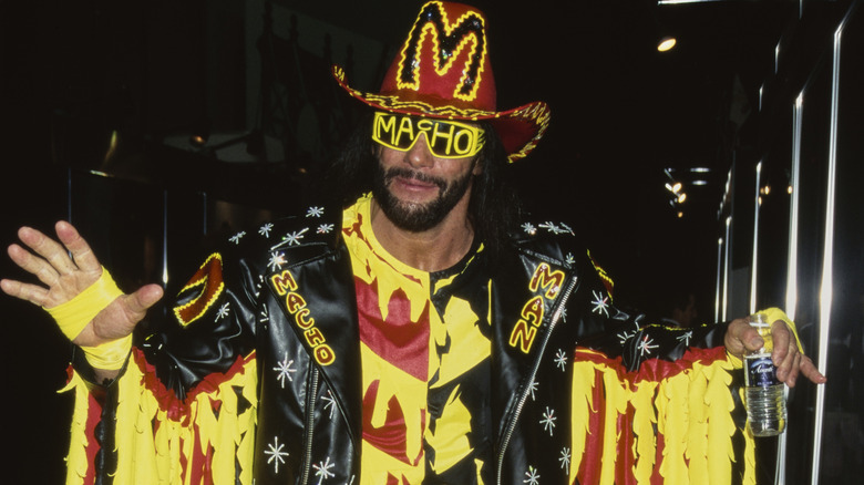 Macho Man Randy Savage poses