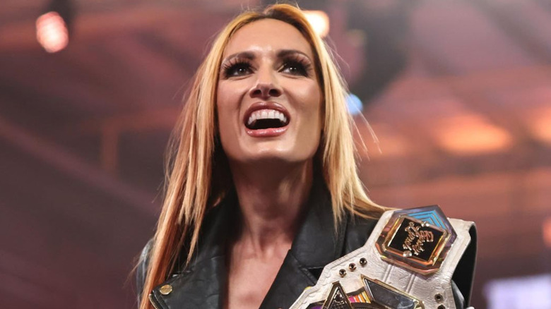 Becky Lynch smiling
