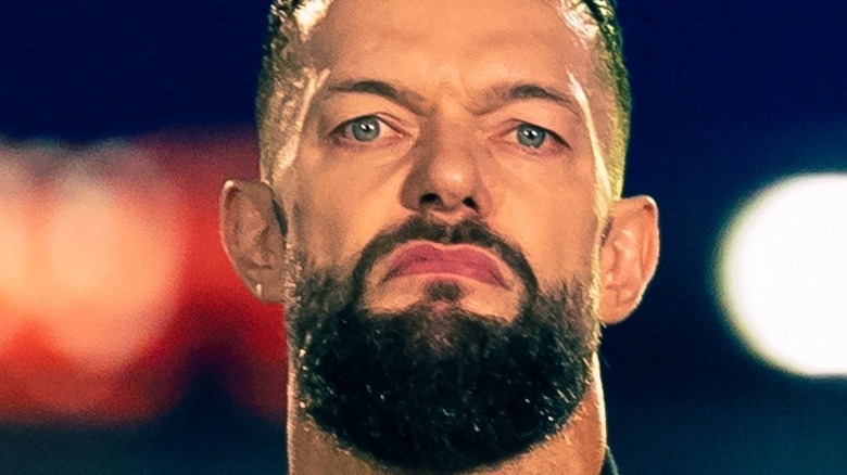 Finn Balor looking angry