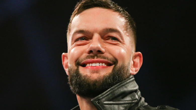 Finn Balor looks across the arena