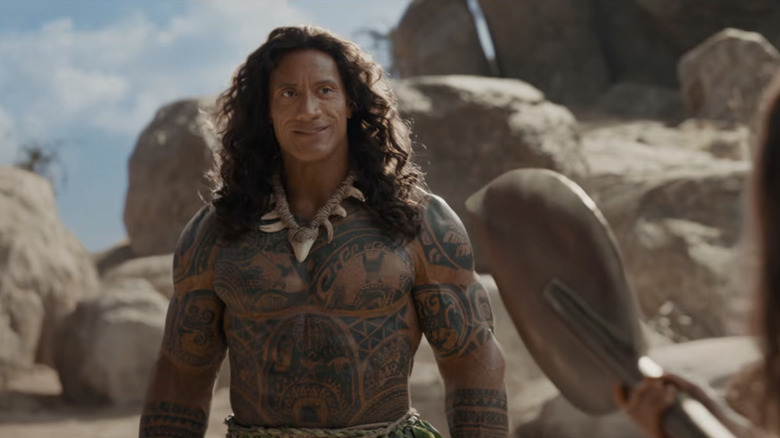 The Rock as Maui in Moana (2026)