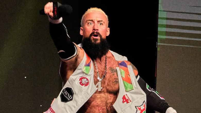 Real1 during a TNA show, making his way to the ring.