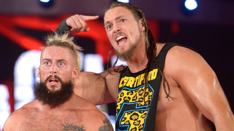Enzo Amore (Real1) and Big Cass (Big Bill) during a promo segment on "RAW," October, 2016
