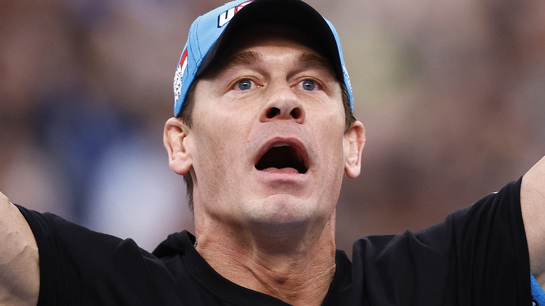 John Cena making his entrance at WrestleMania 39