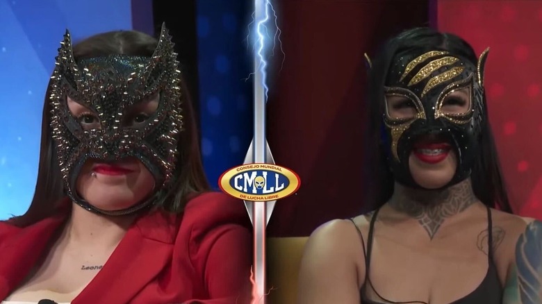 Keyra and La Hija de Gatubela on CMLL Informa