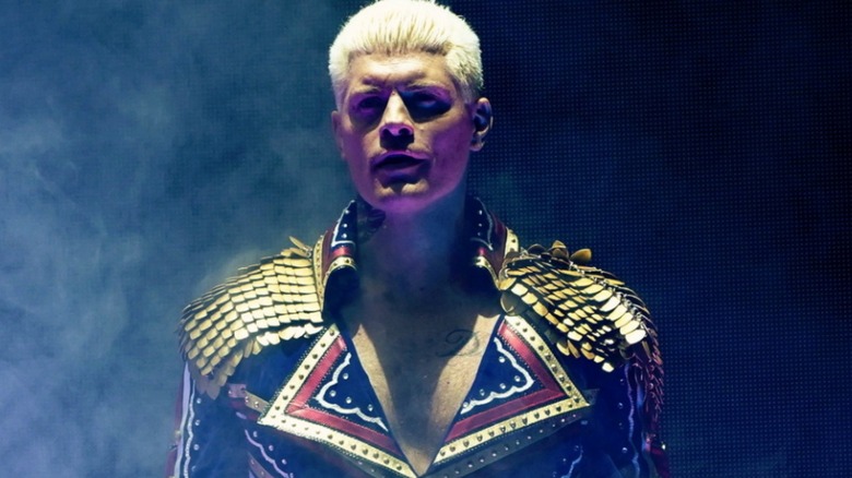 Cody Rhodes making his dramatic entrance