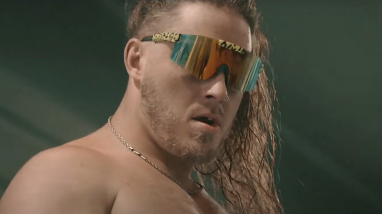 Joey Janela wearing sunglasses