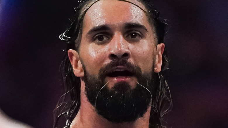 Seth Rollins looking away