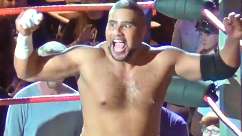 Jaka is raising up his arms