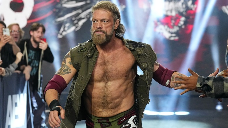 Adam Copeland on his way to the ring for a match on "AEW Dynamite."