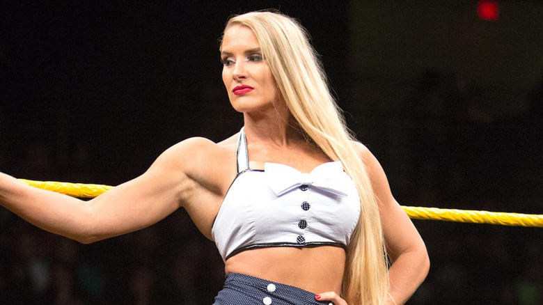 Lacey Evans in the ring 