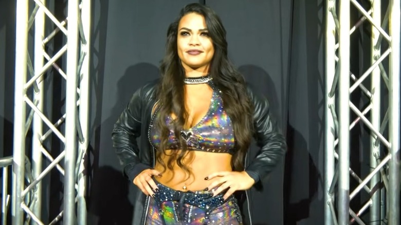 Nikki Blackheart looks out into the ring