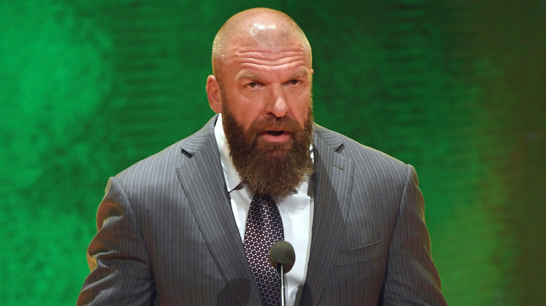 Triple H speaking