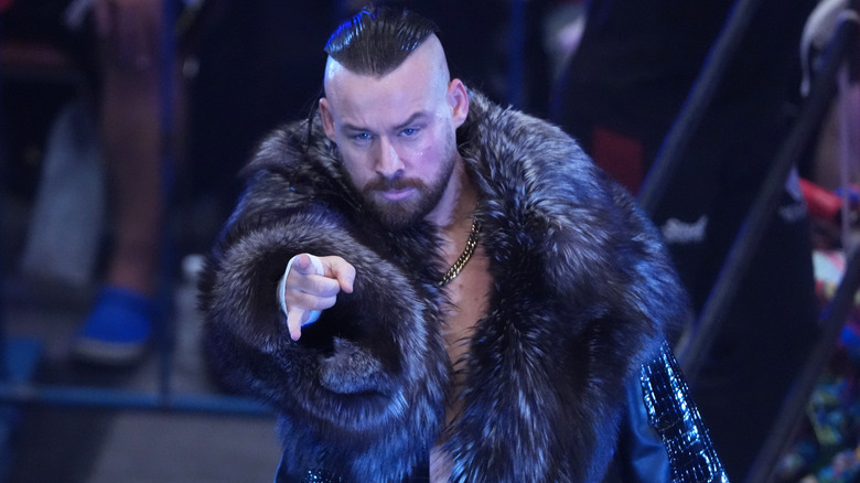 David Finlay makes his entrance