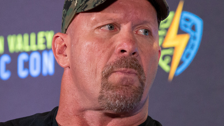 Stone Cold looking away