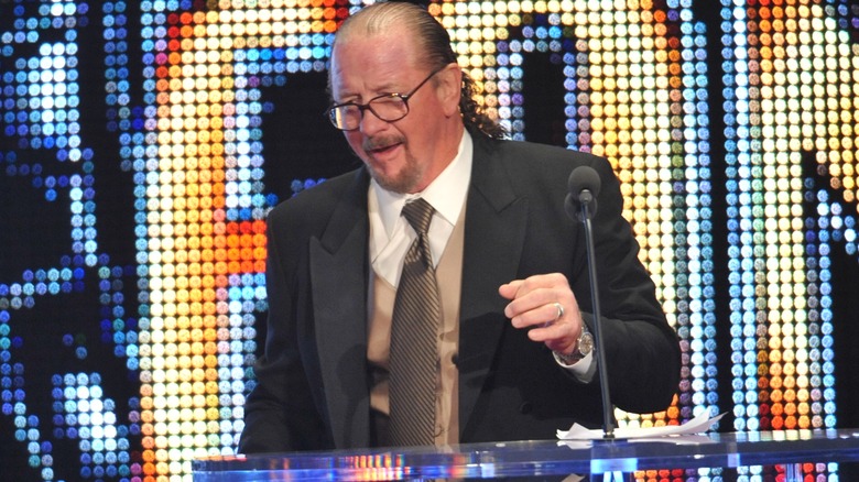 Terry Funk on the WWE Hall of Fame stage