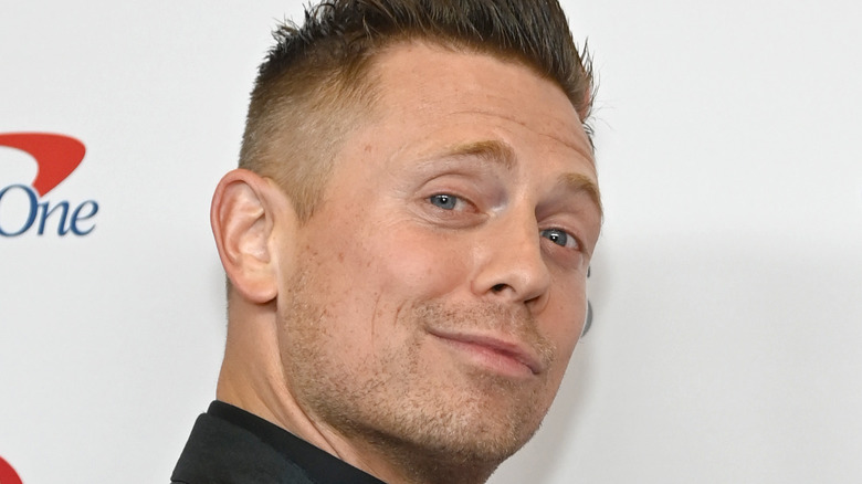 The Miz smirking