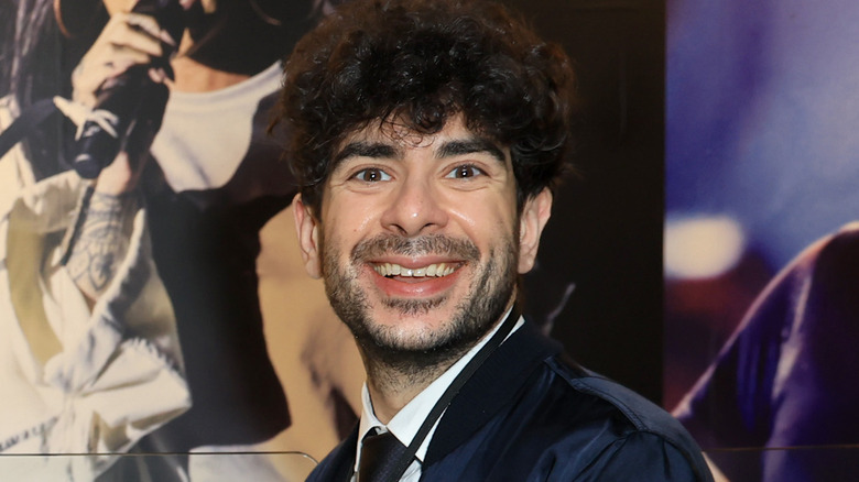 Tony Khan smiling