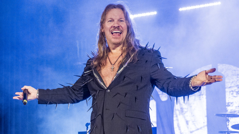 Chris Jericho performing at a concert