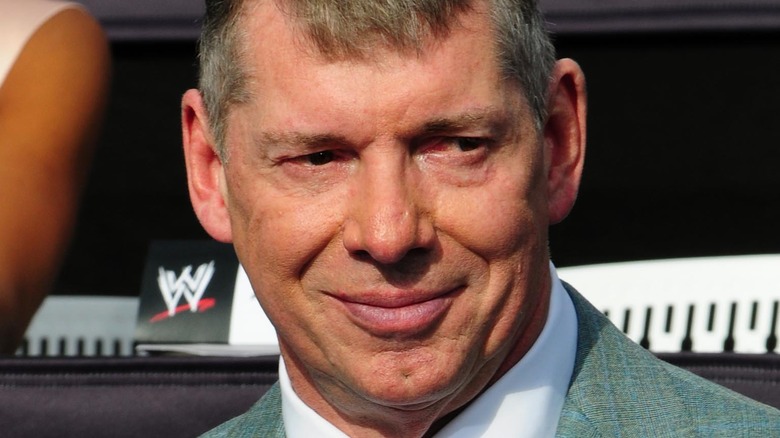 Vince McMahon smirking