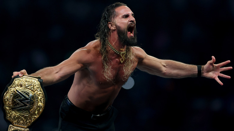 Seth Rollins screaming