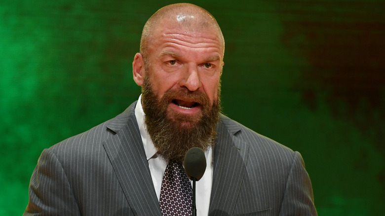 Triple H speaking