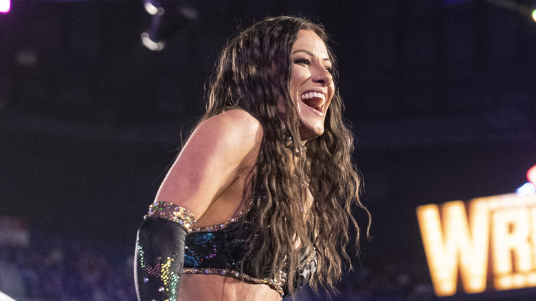 Kacy Catanzaro makes her entrance on 