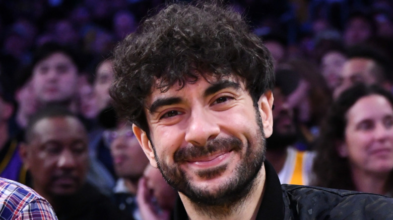 Tony Khan smiling