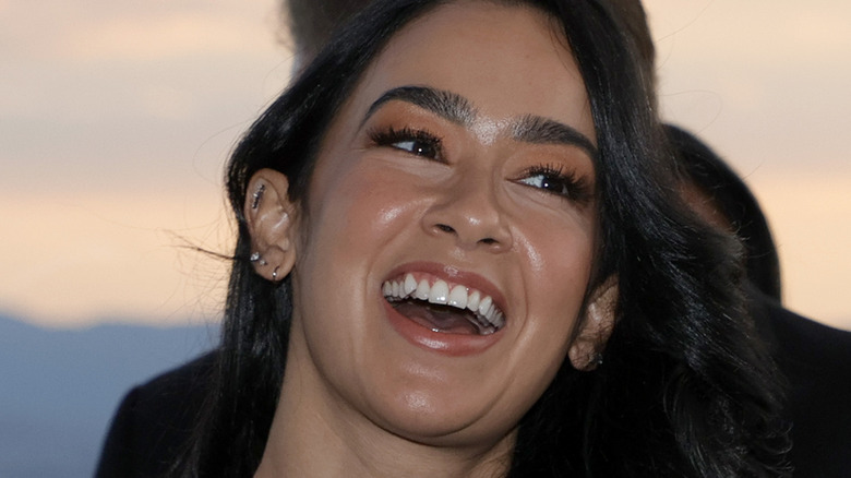 AJ Lee laughing