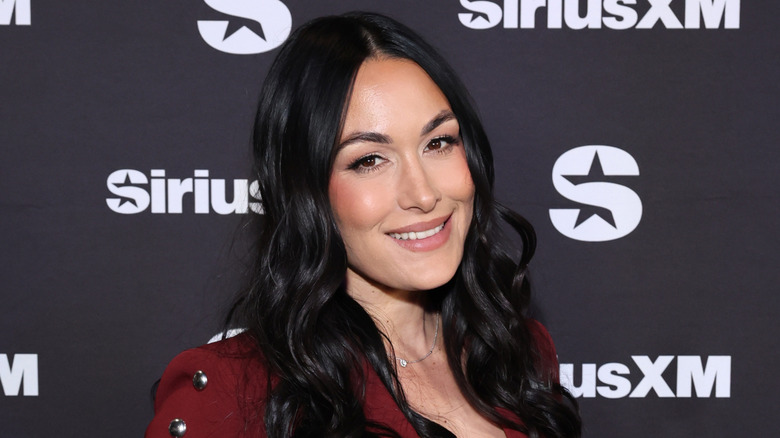 Brie Bella poses for a photo at SiriusXM