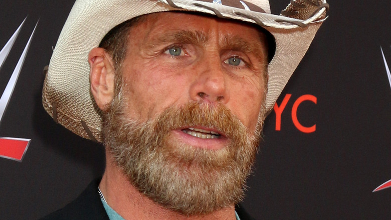 Shawn Michaels wearing hat